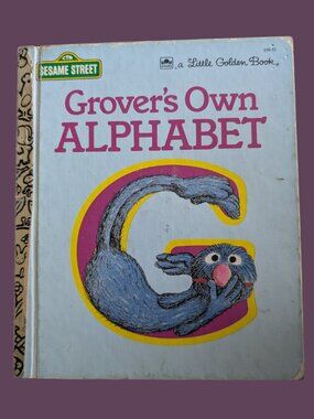 10/$25 Vintage Sesame Street Grover's Own Alphabet Little Golden Book